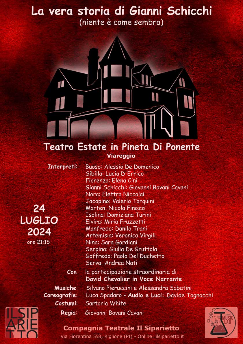 La Vera Storia di Gianni Schicchi. Teatro Estate Viareggio.